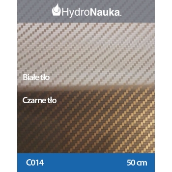 Folia C014 - Carbon złoty 50cm